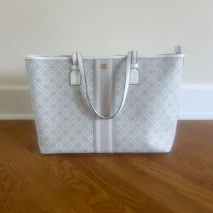 Tory Burch T Monogram Coated Canvas Tote